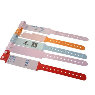 ISO9001 certificato giallo Vinyl ID braccialetto PVC personalizzato per l'ambiente