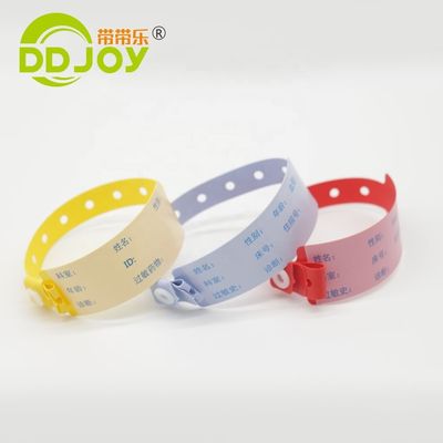Braccialetto monouso in PVC personalizzato per il paziente Super Soft 170*18mm Informazioni per bambini