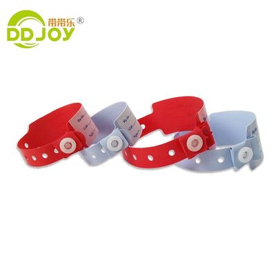 Braccialetto monouso in PVC personalizzato per il paziente Super Soft 170*18mm Informazioni per bambini