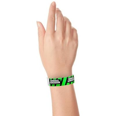 Braccialetti di Tyvek impermeabili per eventi Braccialetti di carta comodi e resistenti alle lacrime