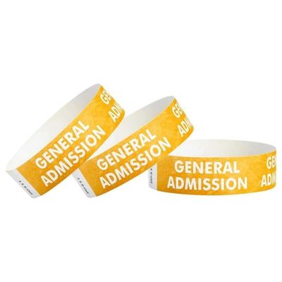 Braccialetti di Tyvek impermeabili per eventi Braccialetti di carta comodi e resistenti alle lacrime