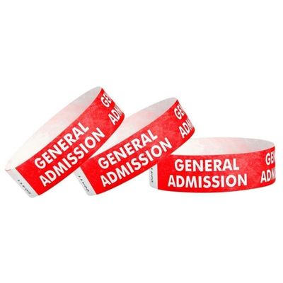 Braccialetti di Tyvek impermeabili per eventi Braccialetti di carta comodi e resistenti alle lacrime
