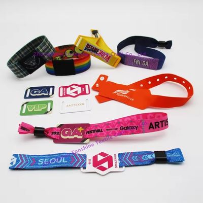 Braccialetti RFID a stampa su un solo lato e su due lati per l'evento personalizzato