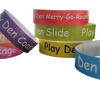 Usage Scenari Eventi Festival Custom One Time Tyvek Wristband per la decorazione delle vacanze