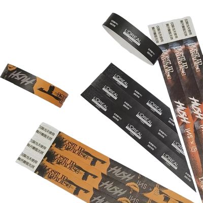 Usage Scenari Eventi Festival Custom One Time Tyvek Wristband per la decorazione delle vacanze