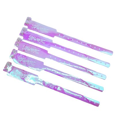 250*25mm/250*16mm Braccialetti di plastica a colori gradienti impermeabili personalizzati per bar night club