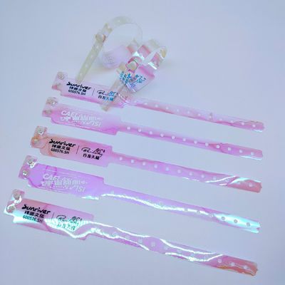 250*25mm/250*16mm Braccialetti di plastica a colori gradienti impermeabili personalizzati per bar night club