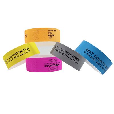 Braccialetti di carta personalizzati per promozioni 250*25mm/250*19mm Stampa a colori unici