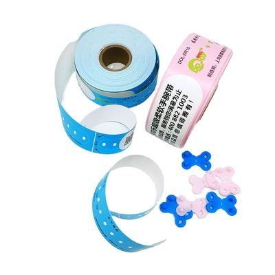205*25mm per bambini Braccialetto stampato in carta termica per la fabbricazione VIP Ammissione al concerto