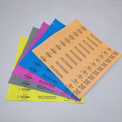 Braccialetti di carta personalizzati per promozioni 250*25mm/250*19mm Stampa a colori unici