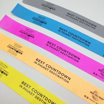 Braccialetti di carta personalizzati per promozioni 250*25mm/250*19mm Stampa a colori unici