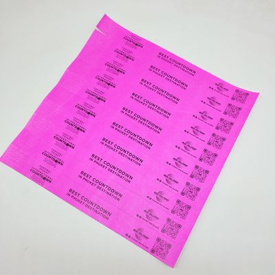 Braccialetti di carta personalizzati per promozioni 250*25mm/250*19mm Stampa a colori unici