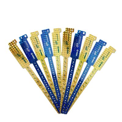 Braccialetto in PVC con logo personalizzato per l'identificazione degli eventi