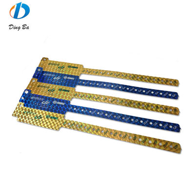 Braccialetto in PVC con logo personalizzato per l'identificazione degli eventi