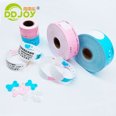 Logo personalizzato DDJOY Impermeabile Disposable Thermal Identification Bracelet per eventi Club di festa
