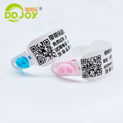 Logo personalizzato DDJOY Impermeabile Disposable Thermal Identification Bracelet per eventi Club di festa