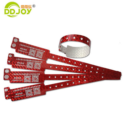 Braccialetto olografico personalizzato blu per festival e concerti 250*25mm/250*16mm