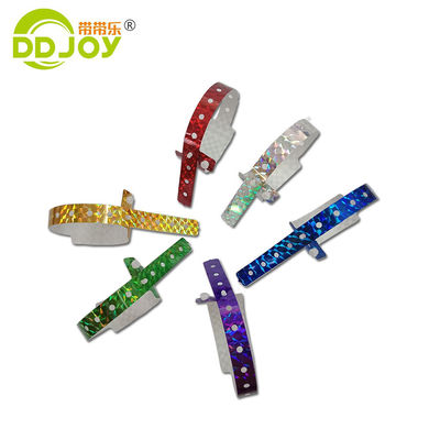 Braccialetto olografico personalizzato blu per festival e concerti 250*25mm/250*16mm