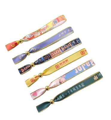Logo personalizzato Braccialetti RFID Tessuto satinato per eventi e festival Utenti finali target