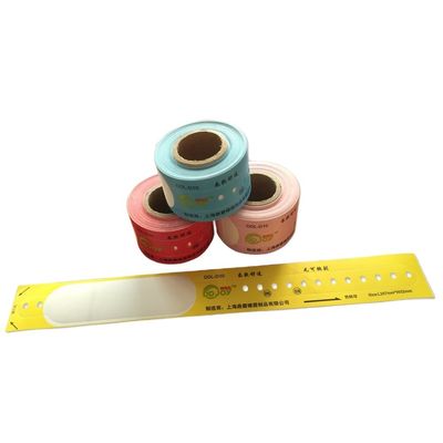 OEM Customized Pink Waterproof Thermal Print Wristband per l'identificazione del paziente