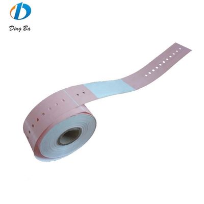 OEM Customized Pink Waterproof Thermal Print Wristband per l'identificazione del paziente