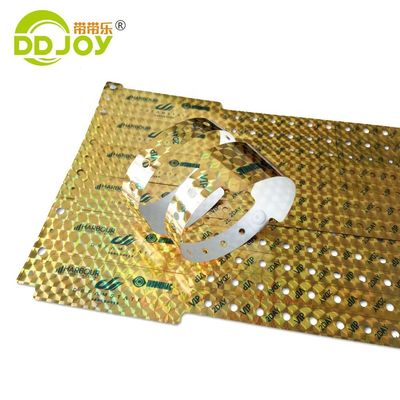 Laser Glitter Holographic Plastic Party Wristband Bracelet in verde per l'evento