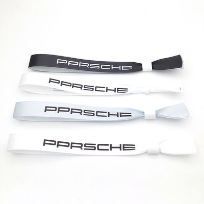 Dimensione personalizzata Una volta solo Marchi Logo Testo Stampa Tessuto Evento Festa Braccialetti