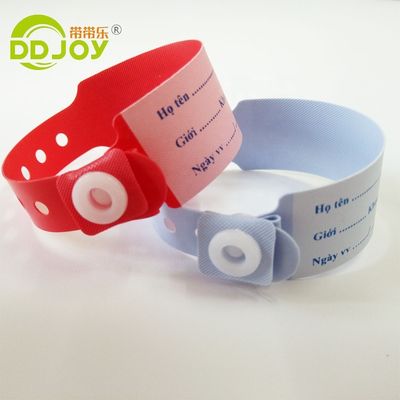 Cartoon Pattern Waterproof Disposable Medical Plastic Wristband per pazienti ospedalieri