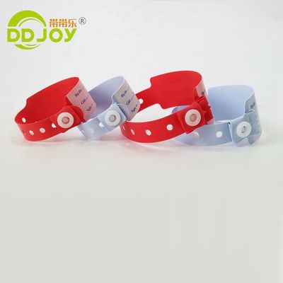 Cartoon Pattern Waterproof Disposable Medical Plastic Wristband per pazienti ospedalieri