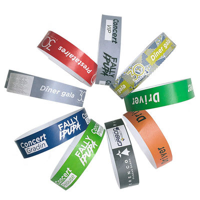 Braccialetti di carta Tyvek per eventi Festival Concerti e attività musicali