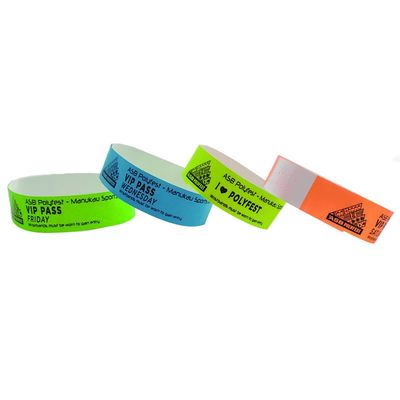 Braccialetti di carta Tyvek per eventi Festival Concerti e attività musicali