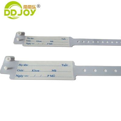 Opzioni di spedizione UPS DHL EMS Fedex TNT Braccialetto in PVC rosa personalizzato per l'ospedale