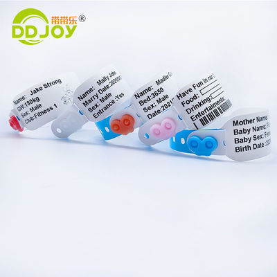 257*32mm braccialetto stampato termicamente per l'identificazione del paziente ospedaliero