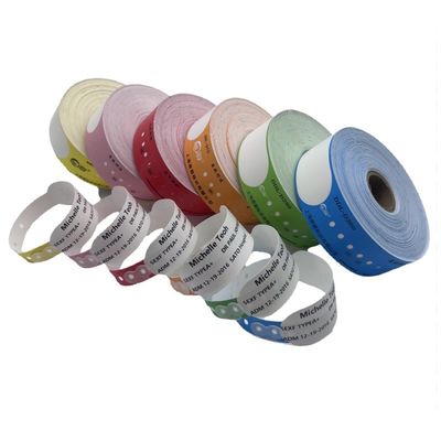 Informazioni sui pazienti adulti Braccialetto 257*32mm Logo personalizzato Impermeabile Diretto Termico
