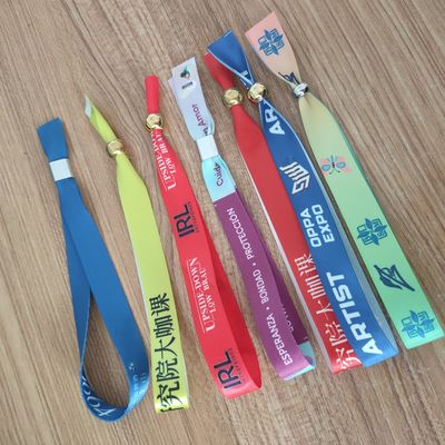 ID Wristband Bracelet in tessuto tissuto per eventi e feste