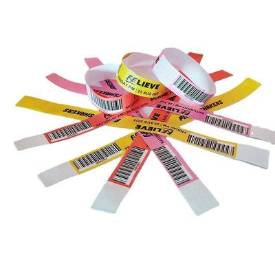 Braccialetti impermeabili a codice QR Ideali per ospiti/venditori/media/personale/biglietti VIP
