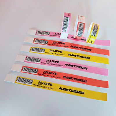 Braccialetti impermeabili a codice QR Ideali per ospiti/venditori/media/personale/biglietti VIP