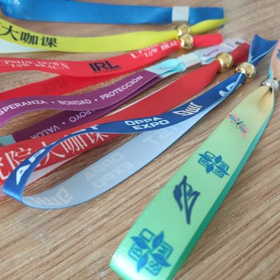 ID Wristband Bracelet in tessuto tissuto per eventi e feste