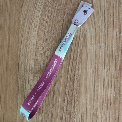 ID Wristband Bracelet in tessuto tissuto per eventi e feste