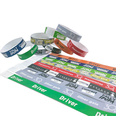Compagnia regalo Eventi 100pcs Conteggio Braccialetto di carta Universale Braccialetti VIP con logo