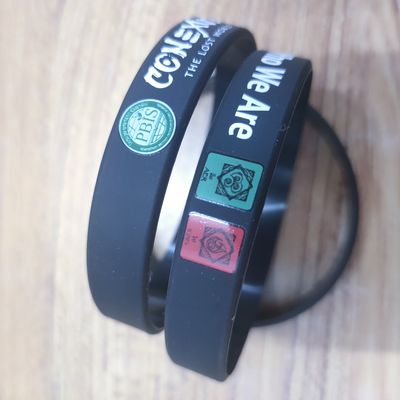 Materiale di silicone Braccialetto personalizzato Sfissato per eventi 2024 Articoli Silicone impermeabile