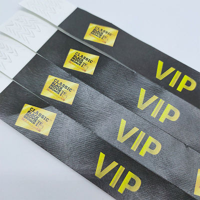 Biglietti d'identità impermeabili e braccialetti Tyvek personalizzati essenziali per eventi Festival