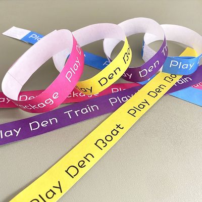 Regali promozionali Braccialetti di carta usa e getta personalizzati con soluzione di identificazione del logo personalizzato