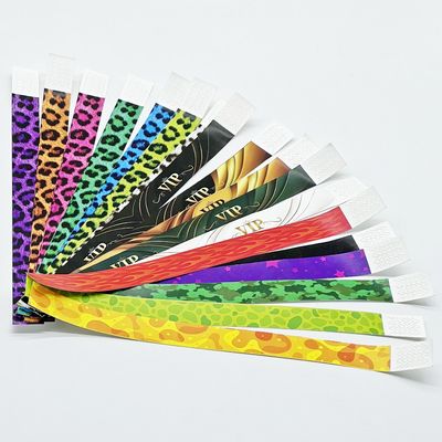Braccialetti Tyvek di colore arancione stampati su misura per eventi Spedizione veloce alla tua porta
