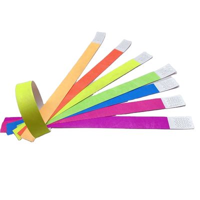 Tyvek Bracelets personalizzati braccialetti personalizzati con chiusura adesiva forte