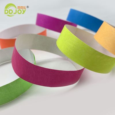 Tyvek Bracelets personalizzati braccialetti personalizzati con chiusura adesiva forte