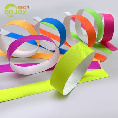 Tyvek Bracelets personalizzati braccialetti personalizzati con chiusura adesiva forte