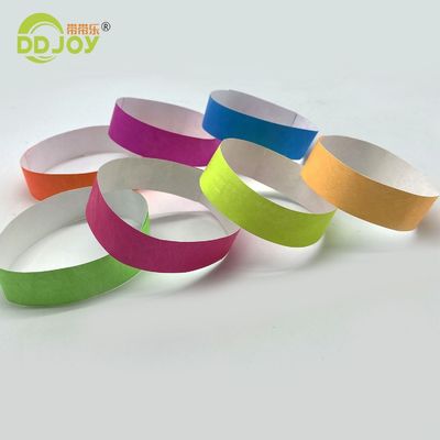 Tyvek Bracelets personalizzati braccialetti personalizzati con chiusura adesiva forte