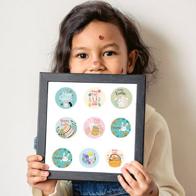 1 pollice Rainbow Sticker Artwork Format AI/PDF/CDR Decorazione regalo