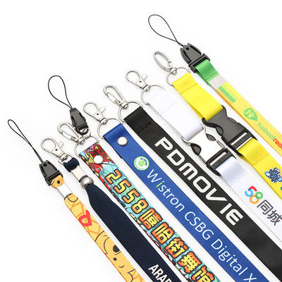 Office 90*15mm Flat Polyester Custom Single Sublimation Lanyards per la personalizzazione